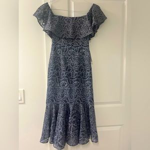 Lovers + Friends blue lace dress
